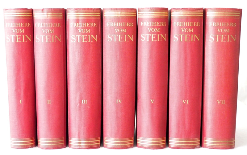STEIN, Briefwechsel, Denkschriften. 7 Bde. Berlin 1931/37
