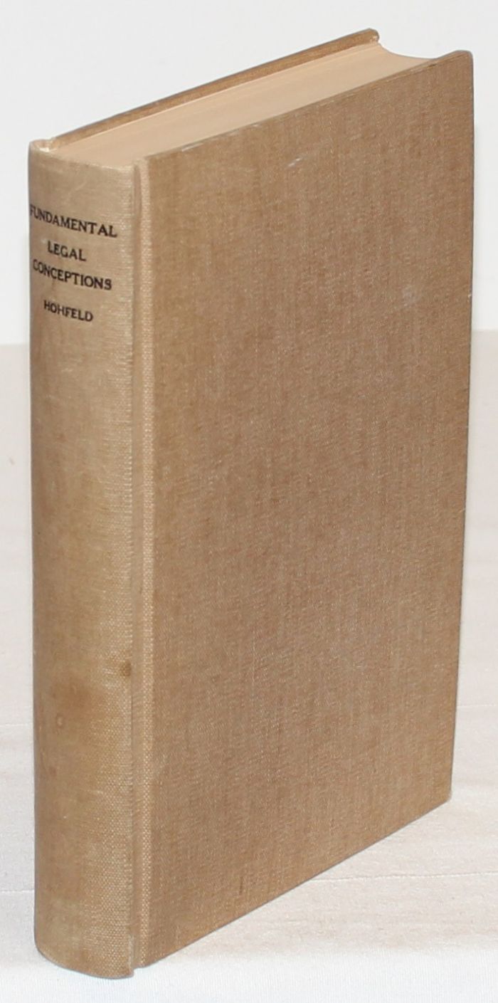 HOHFELD, Fundamental Legal Conceptions. New Haven 1923