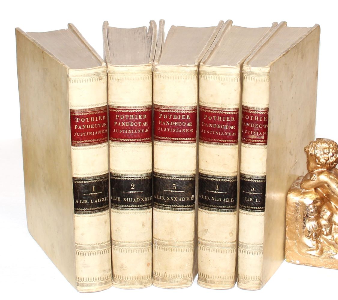 POTHIER, Pandectae Justinianeae. 5 Bde. Neapel 1823-1825