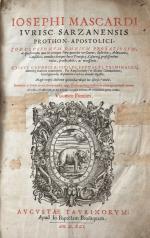 MASCARDUS, Conclusiones. 2 Bde. Turin 1590/91.