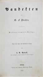 PUCHTA, Pandekten. 7.A. Leipzig 1853