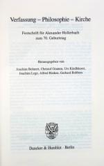 Hollerbach: Festschrift zum 70. Geburtstag. Berlin 2001