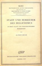 Heuss, Stadt u. Herrscher im Hellenismus. Lpz. 1937
