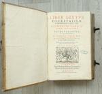 Corpus Juris Canonici. 3 Bde. Lyon 1618. Titelblatt Liber Sextus