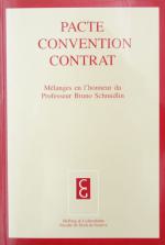 Schmidlin: Pacte, Convention, Contrat. Frankfurt/M. 1998