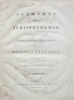 Wooddeson, Elements of Jurisprudence. London 1783