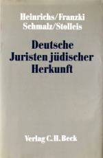 Stolleis u.a. (Hg.), Deutsche Juristen jüdischer Herkunft. München 1993
