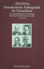 BEHRING, Demokratische Außenpolitik. Düsseldorf 1999