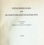 BVerfGE. 181 Bde. Tübingen 1952-2024. TB 1