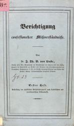 Linde, Berichtigung confessioneller Mißverständnisse. Mainz 1846