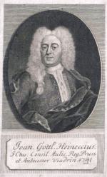 Johann Gottlieb Heineccius - Porträt