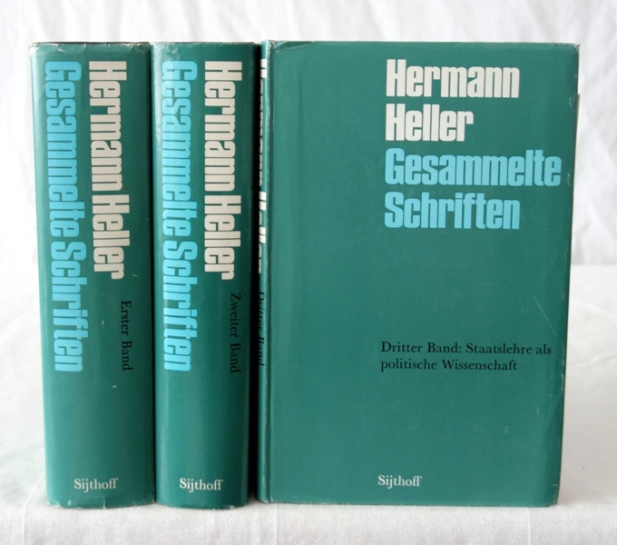 HELLER,H., Gesammelte Schriften. 3 Bde. Leiden 1971.