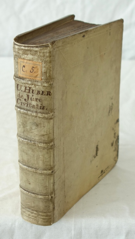 Huber, De jure civitatis libri tres. 3.A. Franeker 1698. Titel