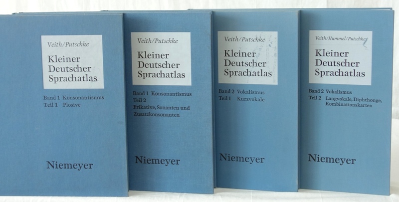 SPRACHATLAS von Veith u.a., Kleiner Deutscher Sprachatlas. 4 Bde. Tüb. 1984-99