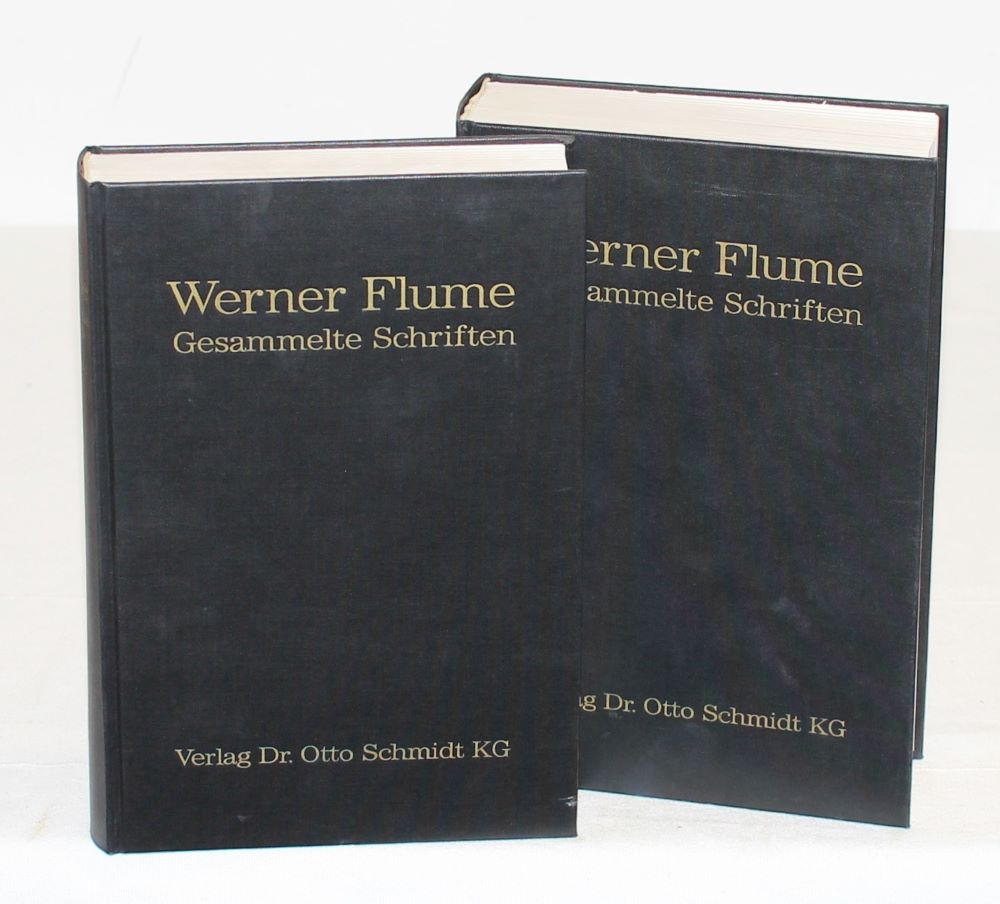 FLUME, Gesammelte Schriften. 2 Bde. Köln 1988