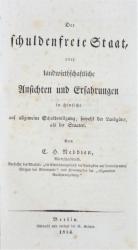 NEBBIEN, Der schuldenfreie Staat. Berlin 1834
