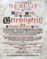 Kirchgessner, Tribunal Nemesis juste judicantis. Nürnberg 1706