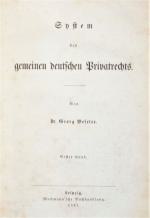 BESELER, System des dtschn. Privatrechts. 3 Bde. Berlin 1847-1855
