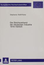 WOLFF-ROHÉ, Reichsverband der Dt. Industrie. Frankfurt/M. 2001