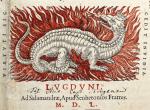 DIGESTUM VETUS. Lyon, Sennetonius-Ausgabe 1550. Salamander im Feuer