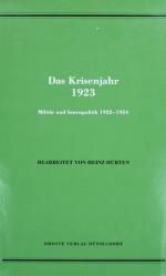 HÜRTEN, Das Krisenjahr 1923. Düsseldorf 1980