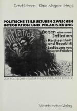 LEHNERT u.a., Polit. Teilkulturen. Opladen 1990