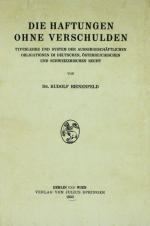 BIENENFELD, Haftung ohne Verschulden. Berlin 1933